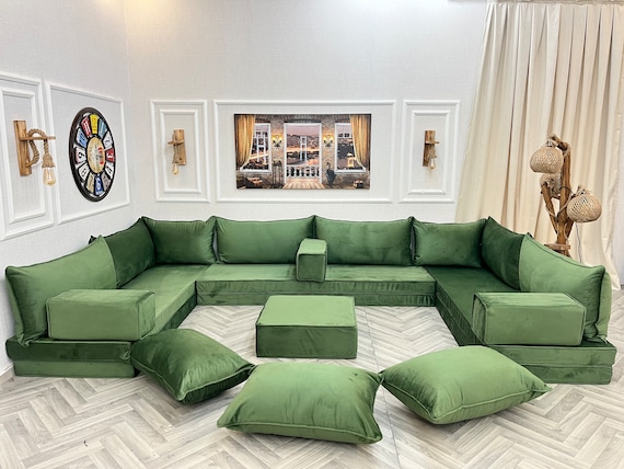 グリーン ベルベットソファのみ org.jpg