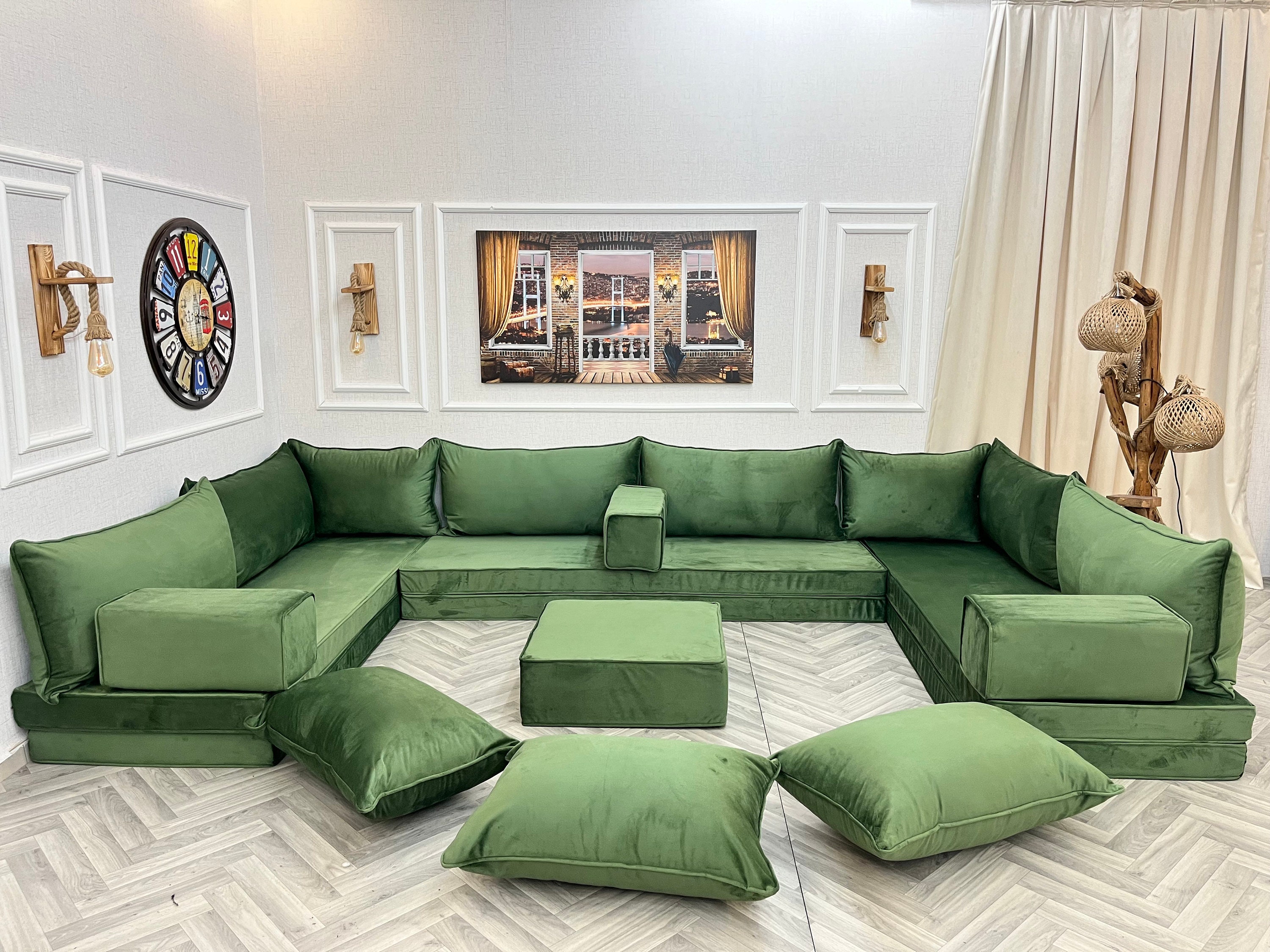 ベルベット 緑色ソファ　17日まで出品！！ ベルベット 緑色ソファ 17日まで出品！！ - メルカリ