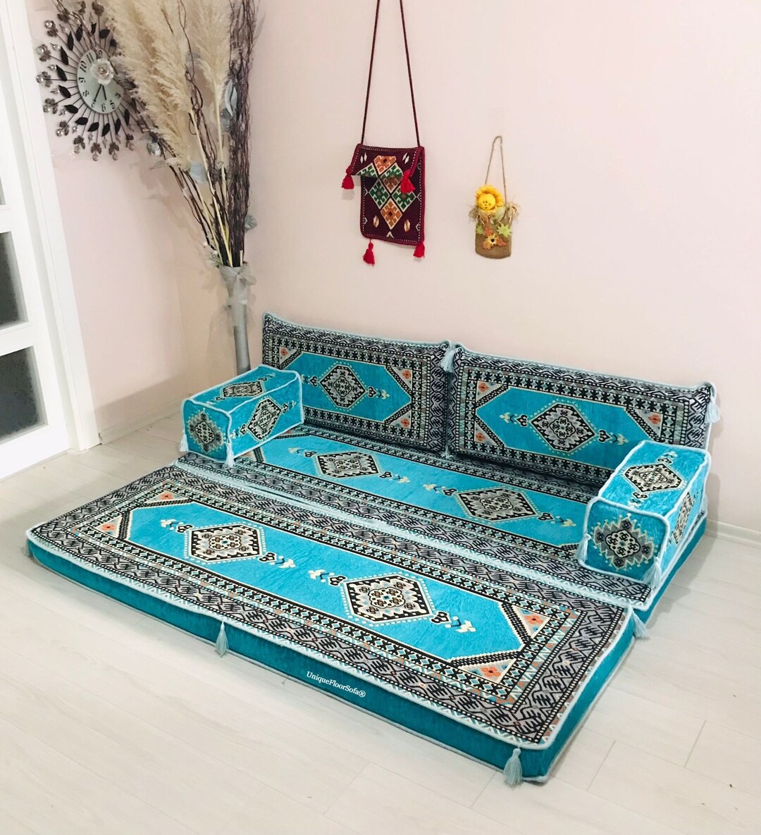 Modular Floor Sofa, Sectional Floor Seating Sofa, Floor Pillows, Bench