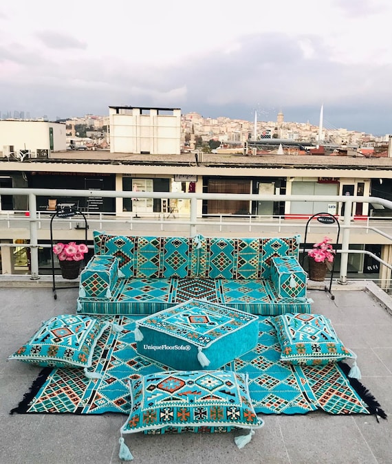 Arabic Sofa Floor Seating Cushions arabic Majlis Sofa moroccan Livingroom Couch arabic Couch terrace Balcony Floor Seating Couch jalsa Etsy