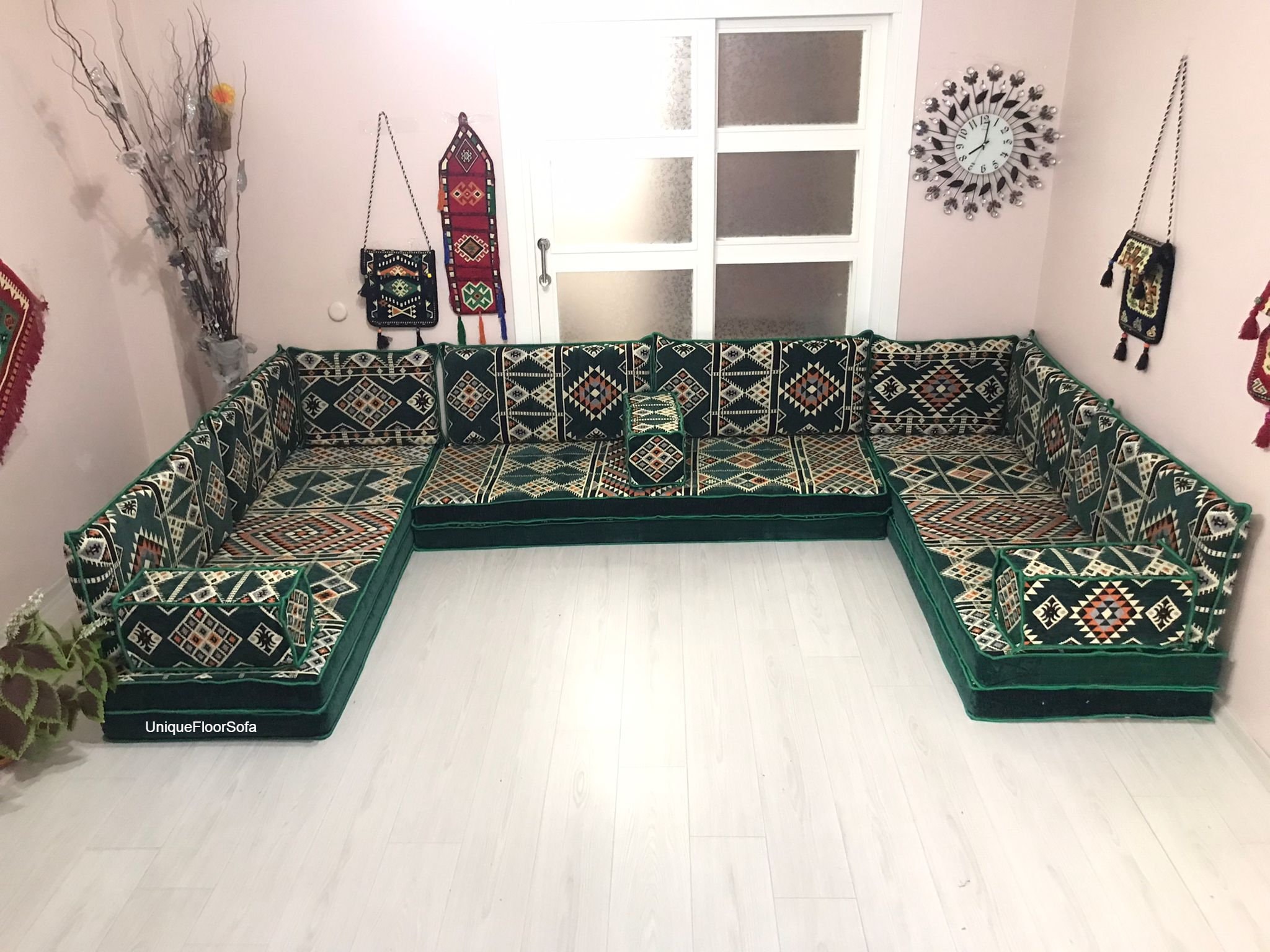 8'' Thickness U Shaped Arabic Sofa Set With Floor - Etsy