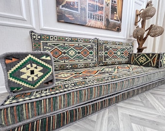 8 Thick Arabic Living Room Sofa Floor Couch Boho Home Decor Moroccan Couch Floor Seating Sofa Floor Pillows convertible Floor Sofa Bed Etsy