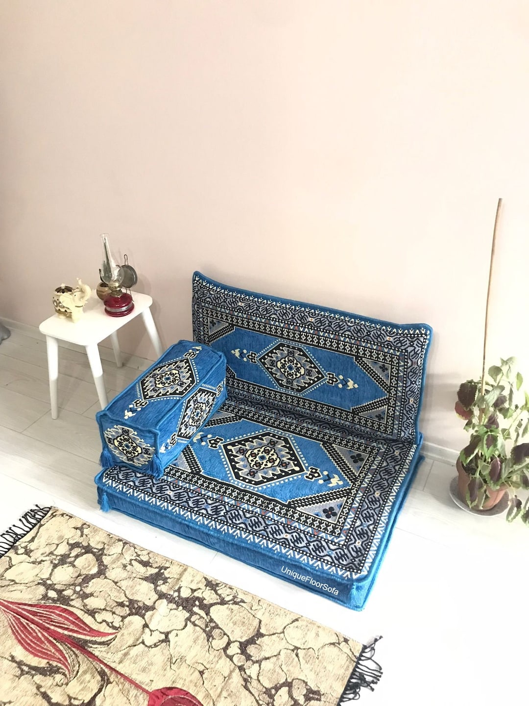 Single Arabic Futon Floor Seating Sofa Bohemian Floor Etsy