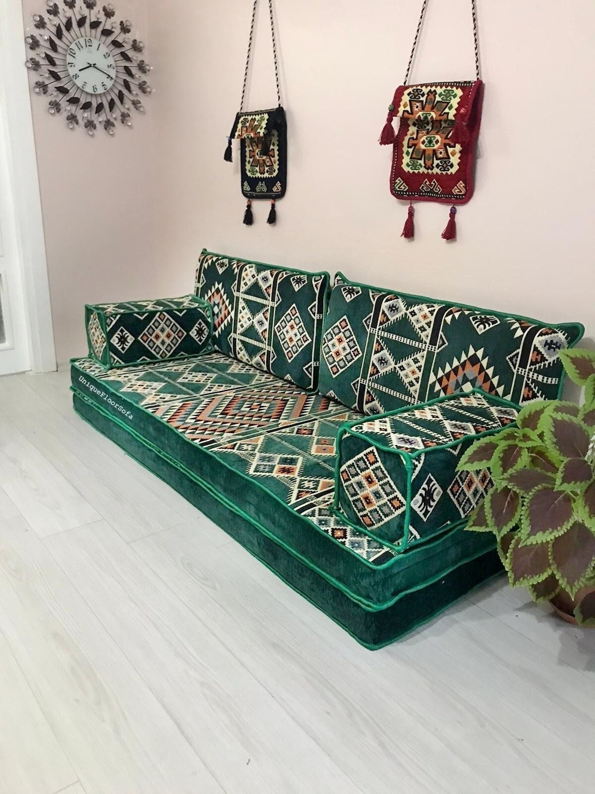 8'' Thickness Green Arabic Sofa Set Green Floor - Etsy