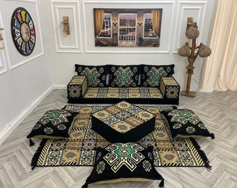 Living Room Arabic Sofa Floor Seating Couch, Floor Couch Cushion, Mid-Century Floor Sofa, Arabic Majlis, Sectional Sofa Cover, Floor Pillows