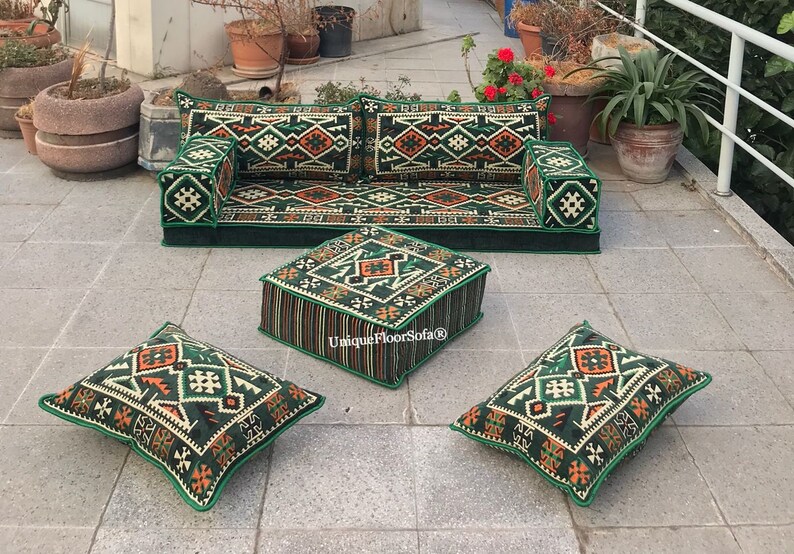 Arabic Majlis Sofa Setsectional Sofa With Ottomanfloor Etsy