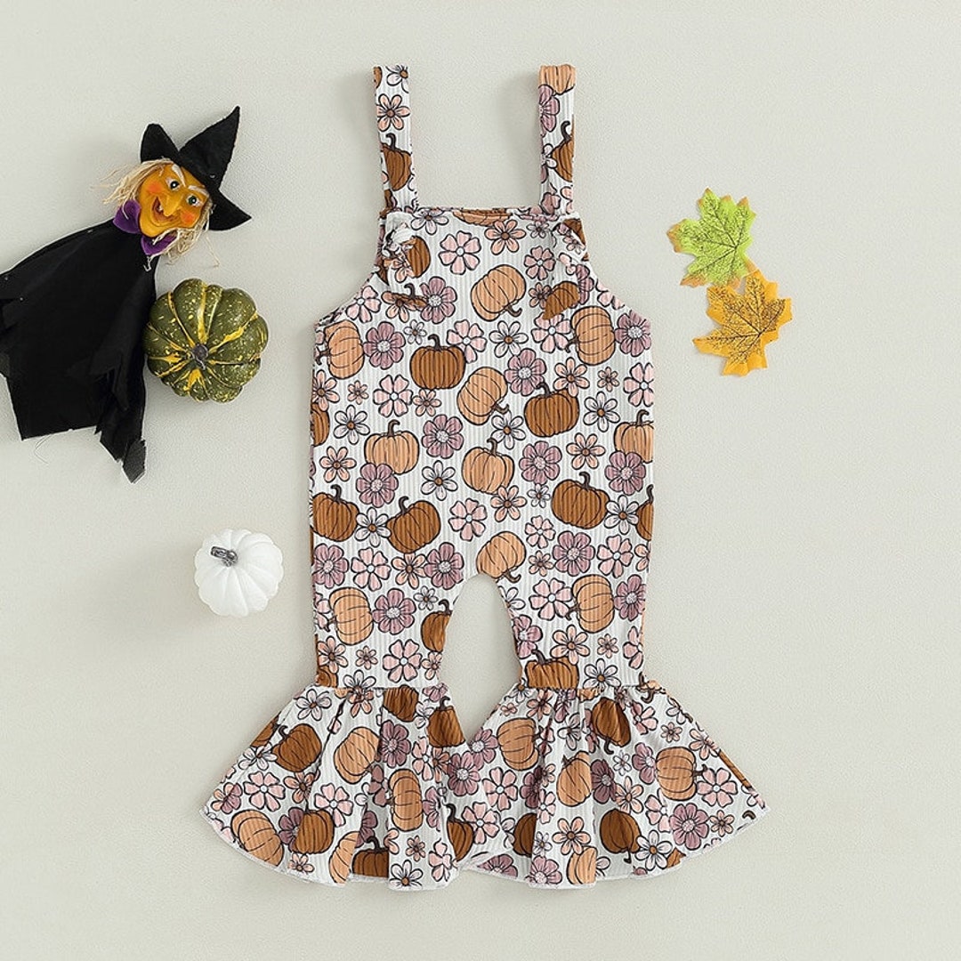 Fall Thanksgiving Pumpkin Patch Roper Jumpsuit for Toddler Etsy