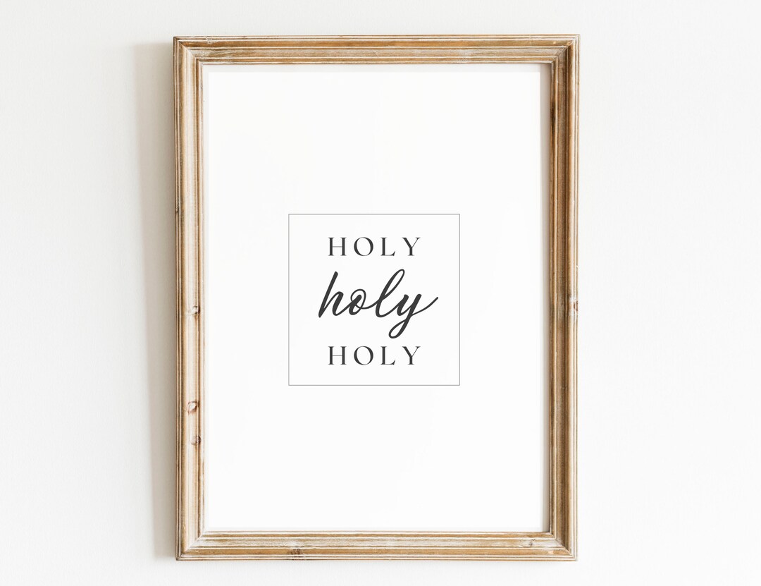 Holy Holy Holy Printable Instant Digital Download PDF - Etsy