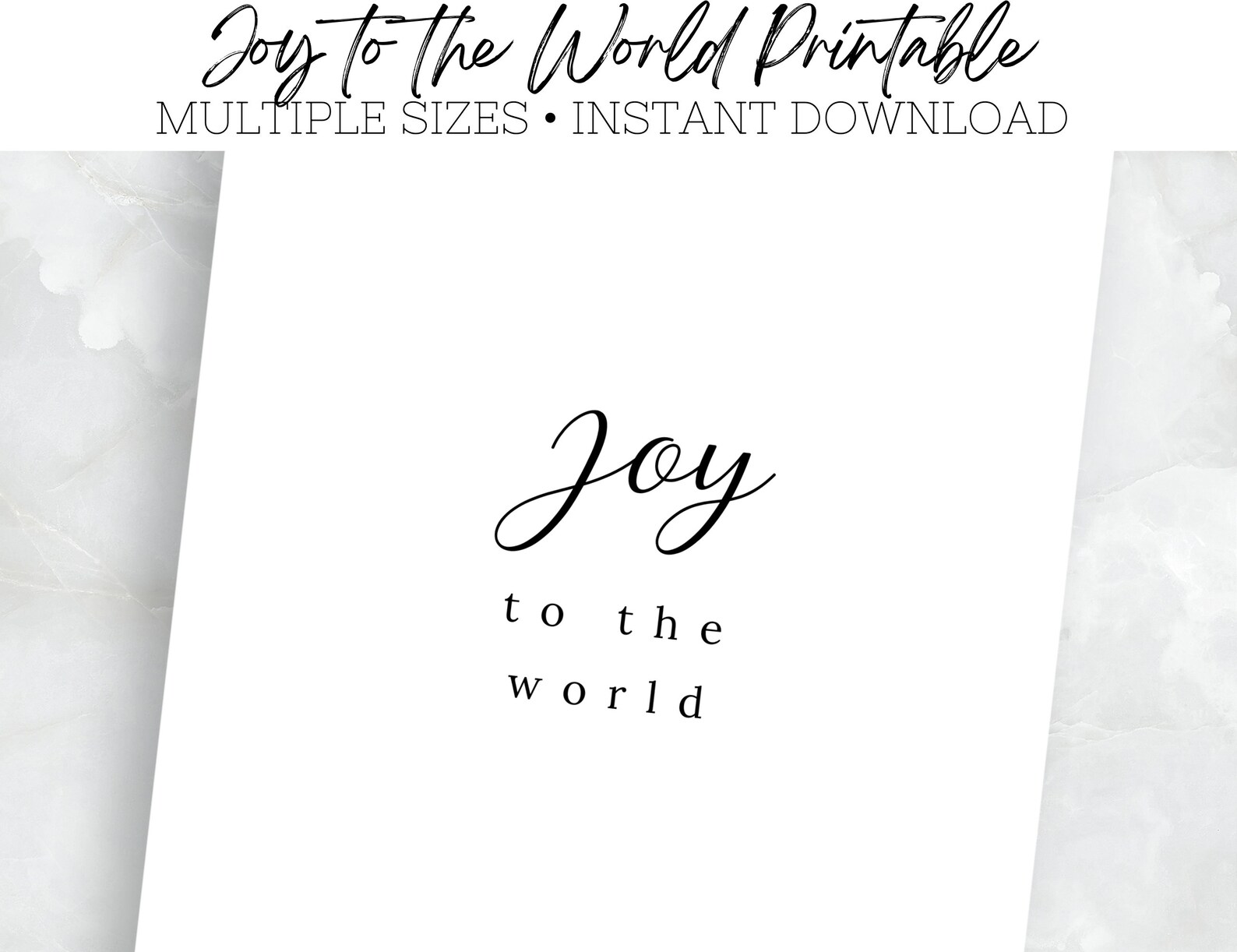 Joy to the World Printable | PDF Hymn | Multiple Sizes | Christmas ...