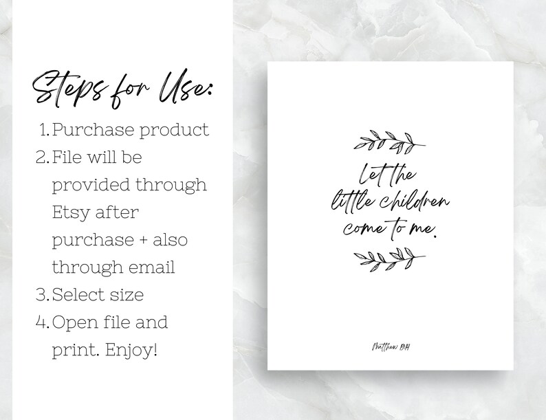 Let the Little Children Come to Me Instant Digital Printable - Etsy