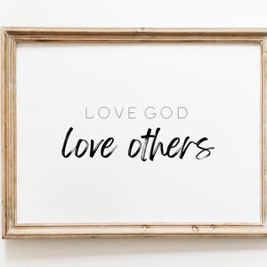 Love God Love Others Instant Digital Printable | Mission Missionary Service | Multiple Sizes