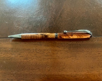 handcrafted wooden ballpoint pen