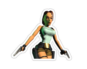Lara Croft Lara Croft Sticker Lara Croft Decal Vinyl - Etsy