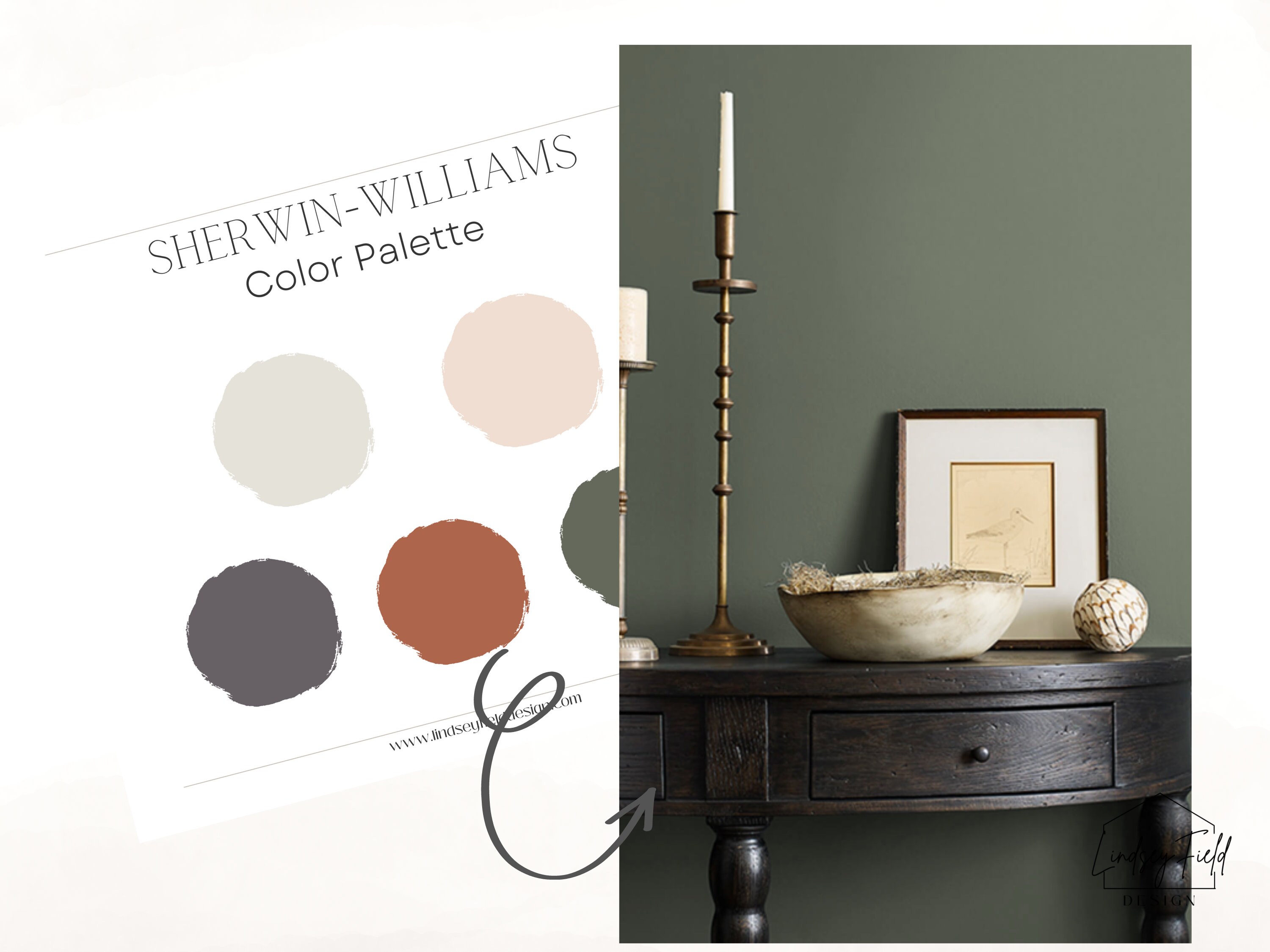 Rich Earth Tone Paint Color Palette Mid Century Modern Paint Colors Boho Paint Colors Edesign