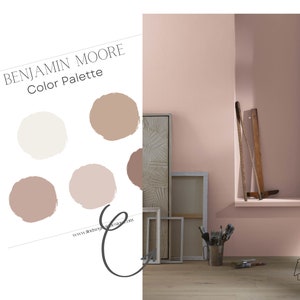 Warm Neutral Paint Color Palette | Benjamin Moore | E-design | Virtual