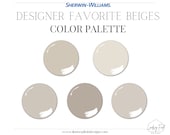 SW Best Beige Paint Colors | Sherwin Williams | Professional Paint Color Palette