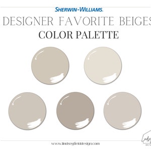 SW Best Beige Paint Colors | Sherwin Williams | Professional Paint Color Palette