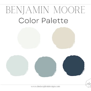 Blue Modern Farmhouse Color Palette | Benjamin Moore