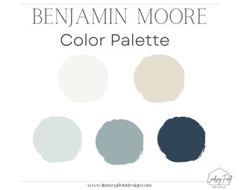 Palette de couleurs de la ferme moderne bleue | Benjamin Moore