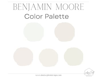 Best White Paint Colors | Benjamin Moore | E-Design | Instant Download