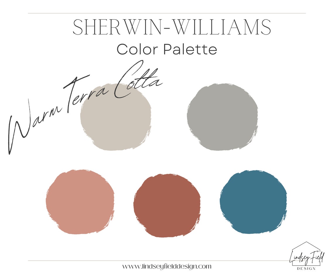 Warm Jewel Tone Paint Color Palette Boho Paint Colors Etsy