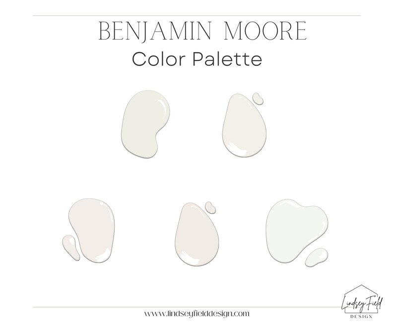 Best White Paint Colors Benjamin Moore Edesign Instant Etsy