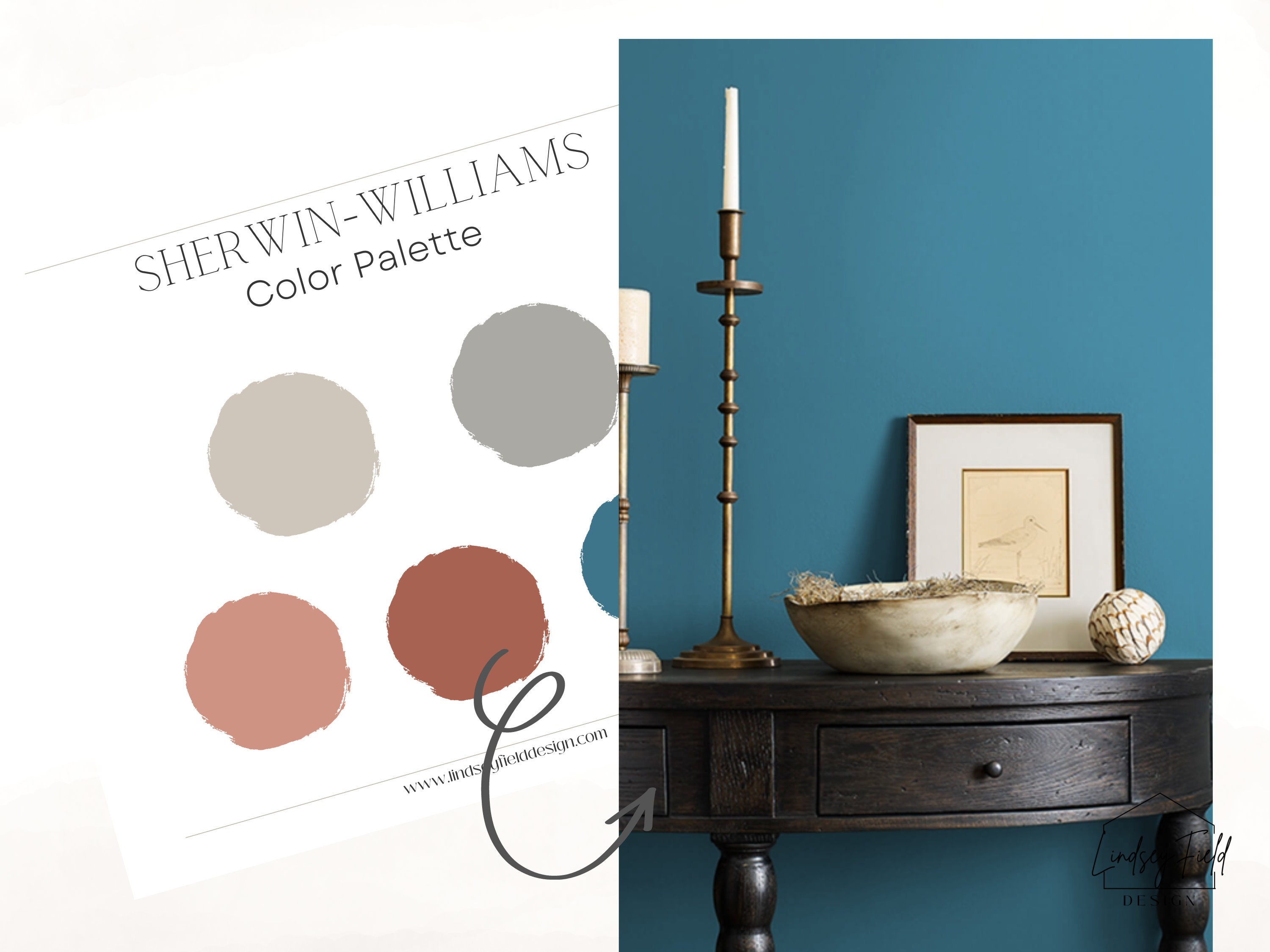 Warm Jewel Tone Paint Color Palette Boho Paint Colors Etsy