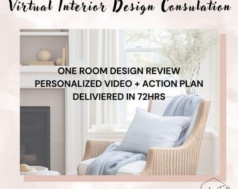 Virtual Interior Design Consultation | One Room Design Review & Professional Feedback | Personalized PDF + Video Evaluation of your space