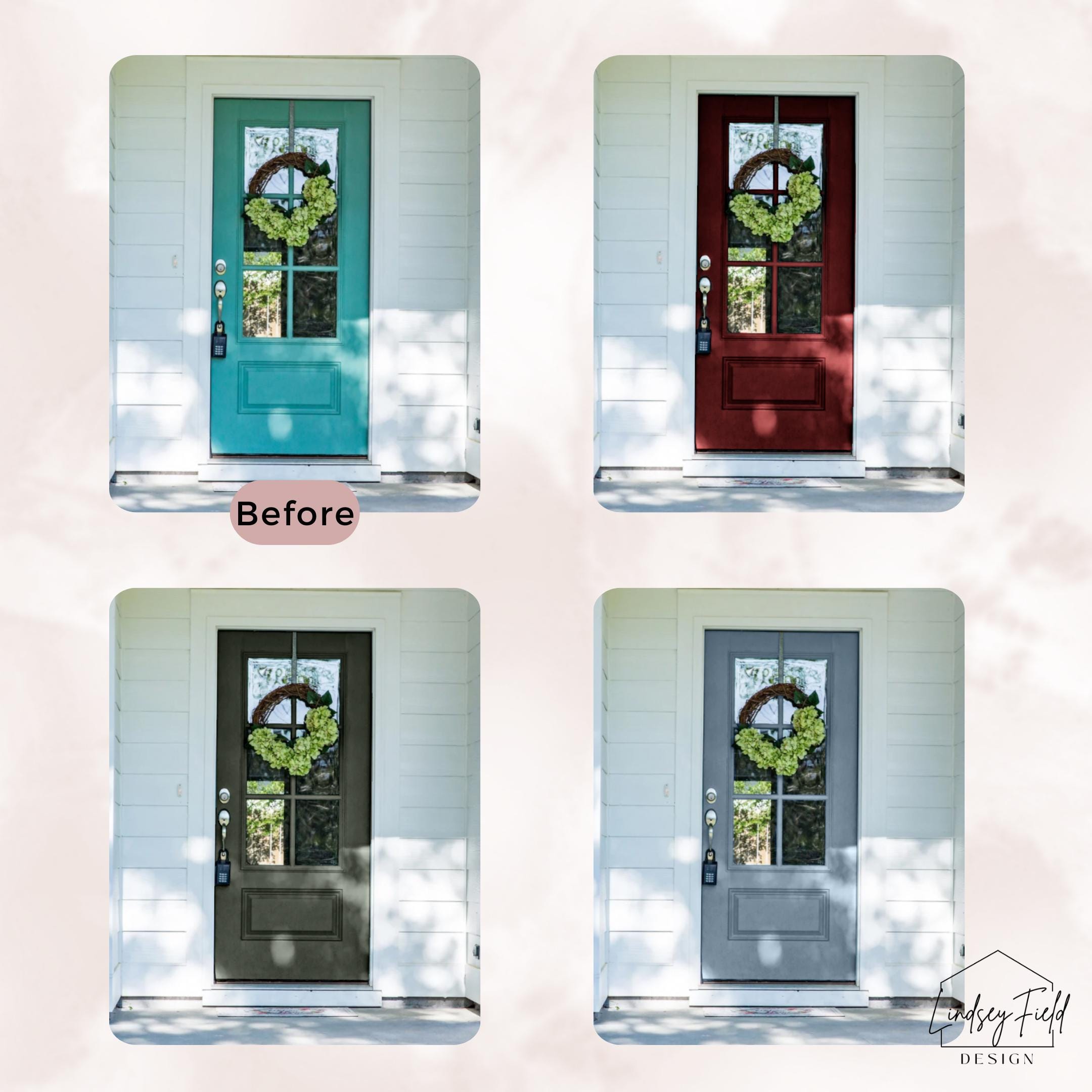 Front Door Paint Color Mock-up | Custom Front Door Paint Color ...