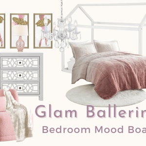 Tablero de humor para dormitorio Glam Girl / Diseño virtual / Diseño electrónico