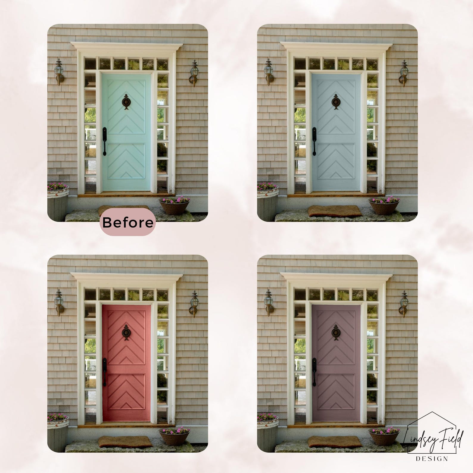 Front Door Paint Color Mock-up | Custom Front Door Paint Color ...