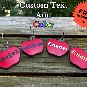 Etiqueta de equipaje personalizada, identificación de equipaje de regreso a la escuela, accesorio de viaje de moda, colores vibrantes, nombre personalizado