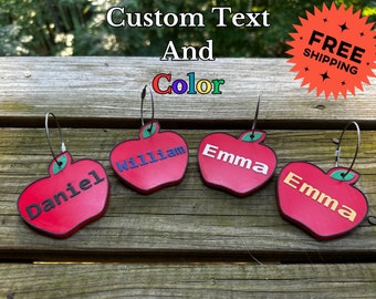 Personalisierter Gepäckanhänger, Back to School Baggage ID, Trendy Reiseaccessoire, Lebendige Farben, Benutzerdefinierter Name
