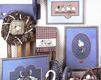Gertrude & Friends cross-stitch patterns, digital download, vintage 1980s