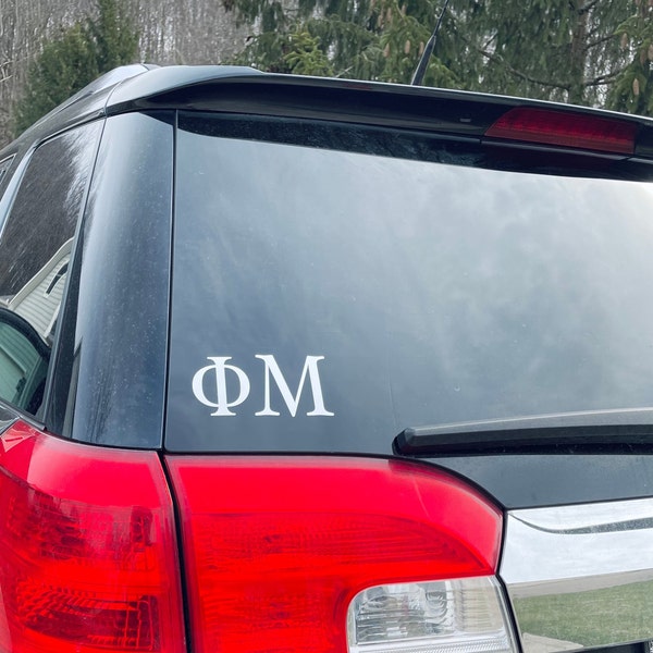 Sorority/Fraternity Car Decals