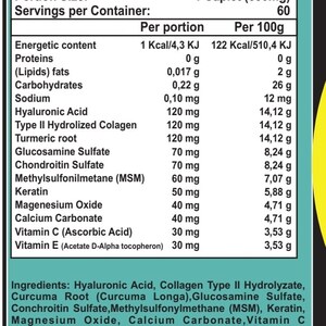 HIALU Acid Collagen Turmeric Curcumin 60 SIXTY x 850 mg same composition as Umary image 3