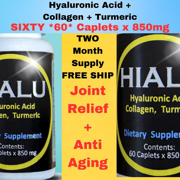 HIALU Acid Collagen Turmeric Curcumin 60 (SIXTY)  x 850 mg same composition as Umary