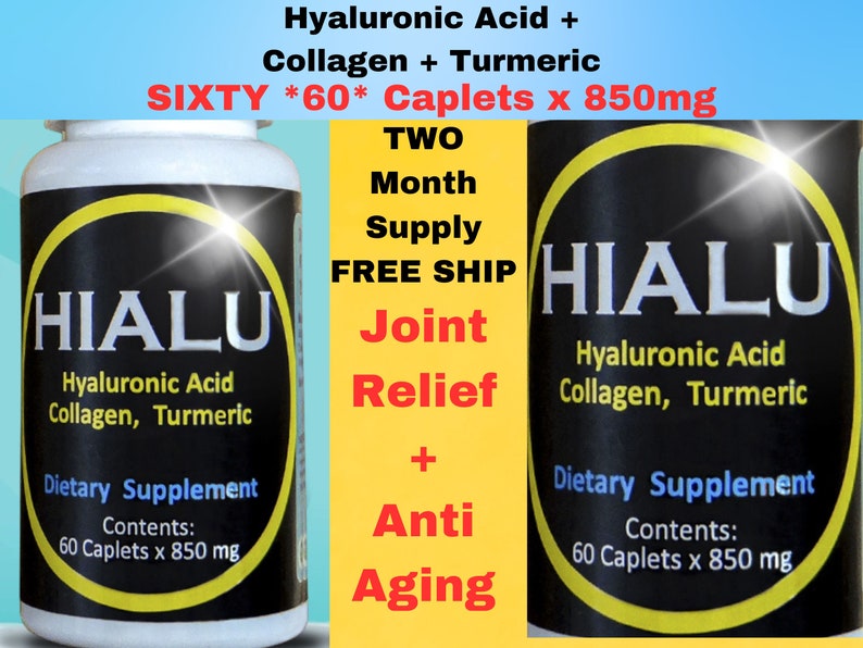 HIALU Acid Collagen Turmeric Curcumin 60 SIXTY x 850 mg same composition as Umary image 1