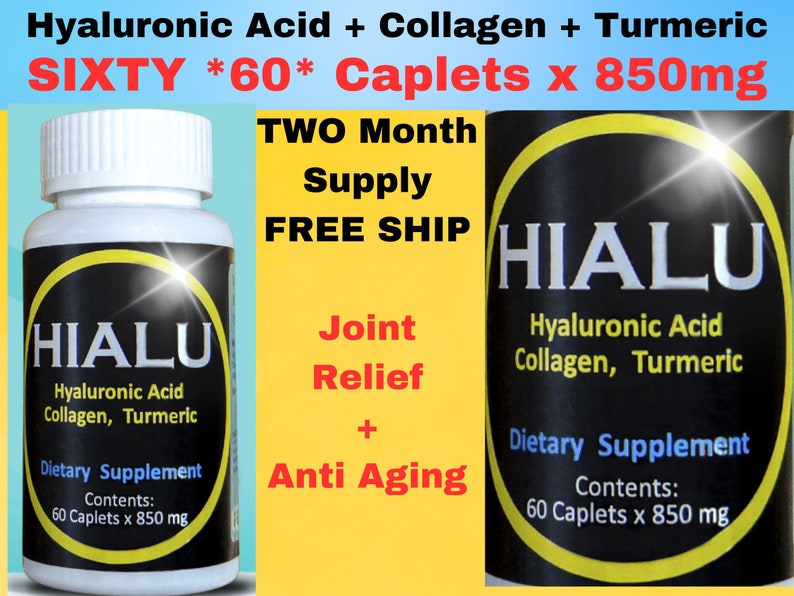 HIALU Acid Collagen Turmeric Curcumin 60 SIXTY x 850 mg same composition as Umary image 2