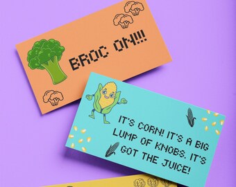 Printable Lunch Box Notes- Downloadable/Printable PDF/JPG files
