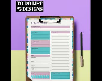 A Day in My Life- To-Do List (PDF file, downloadable/printable)