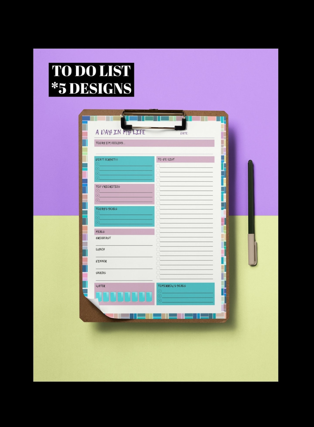 A Day In My Life To do List PDF File Downloadable printable Etsy a-day-in-my-life-to-do-list-pdf-file-downloadable-printable-etsy