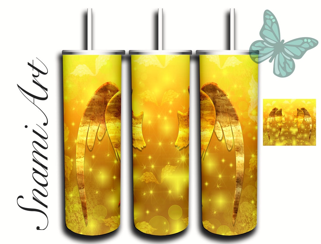 Wings Add Your Own Name Design For 20oz Skinny Tumbler Sublimation For wings-add-your-own-name-design-for-20oz-skinny-tumbler-sublimation-for