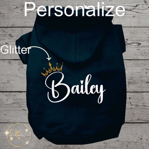 Custom Dog Hoodie, Personalized Dog Clothes, Name Pet Hoodie, Personalized Dog Sweatshirt, Dog Sweater, Dog Coat, Pet Sweater, Coat for Dog