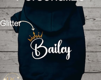 Custom Dog Hoodie, Personalized Dog Clothes, Name Pet Hoodie, Personalized Dog Sweatshirt, Dog Sweater, Dog Coat, Pet Sweater, Coat for Dog