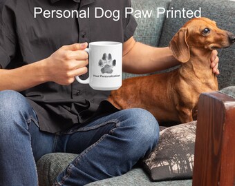 Custom Paw Print Mug, Dog Mom Coffee Mug, Pet Memorial Mug, Custom Dog Mug, Custom Paw Print, Paw Mug, Pet Coffee Mug, Personalized Pet Mug
