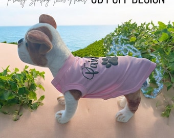 Personalized Dog Shirt, Personalized Dog Clothes, Name Pet Shirt, Shirt For Dog, Pet Shirt Custom, Pet Custom T-Shirt, Clothes for Pets