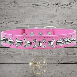 Pink studded collars for dogs online