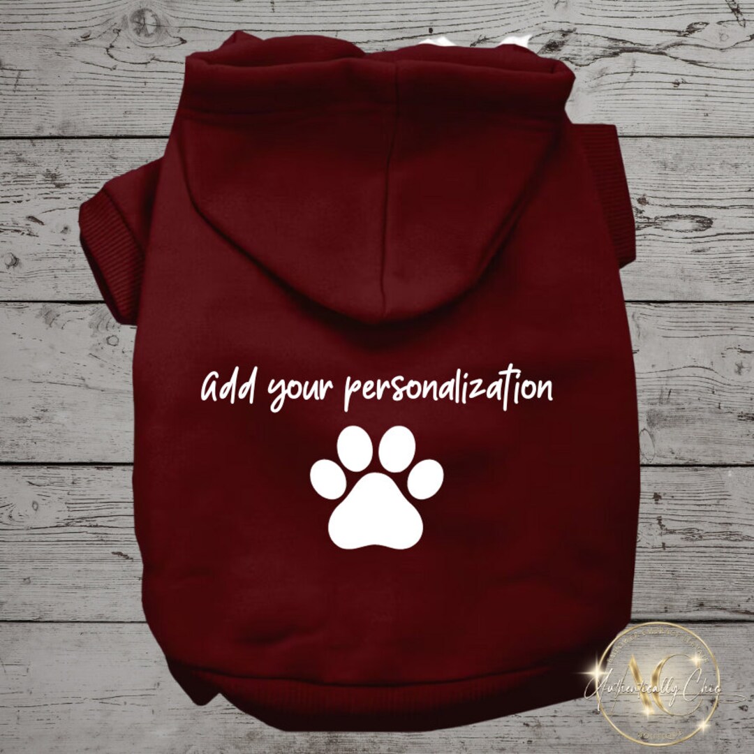 Custom Pet Clothing For Dogs 2026.Custom Dog Hoodie, Personalized Dog Clothes, Name Pet Hoodie ...