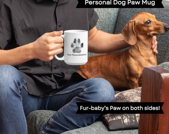 Custom Paw Print Mug, Dog Mom Coffee Mug, Pet Memorial Mug, Custom Dog Mug, Custom Paw Print, Paw Mug, Pet Coffee Mug, Personalized Pet Mug
